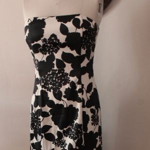 2000's Y2K Black and White Scott McClintock Mermaid Prom Dress